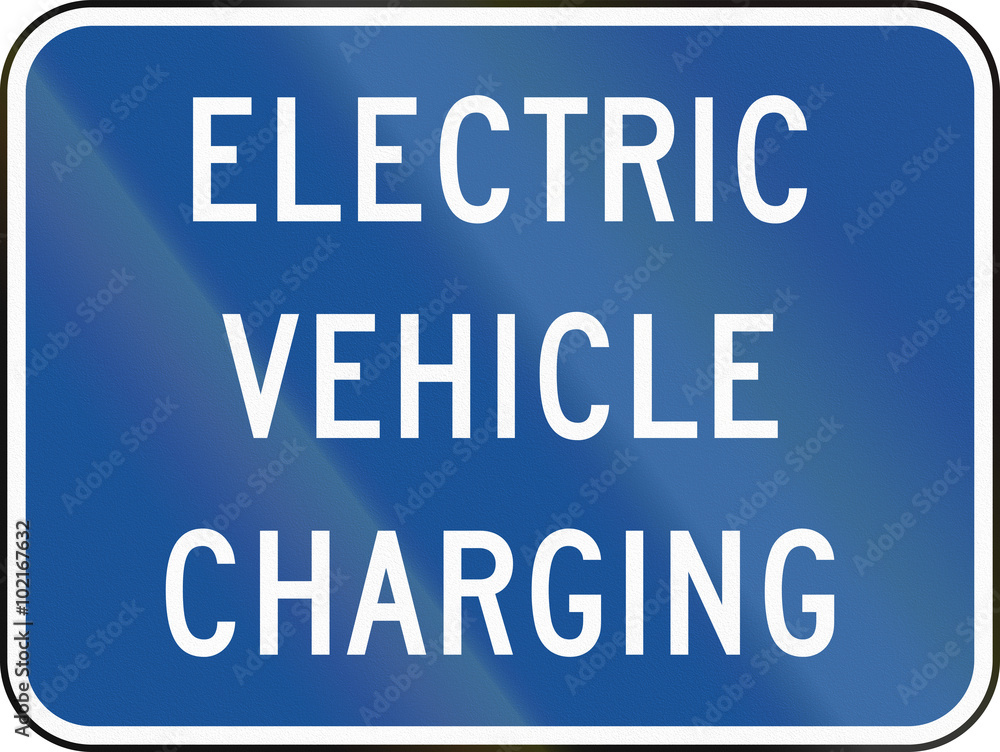 United States MUTCD road sign - Charging station United States MUTCD road sign - Charging station