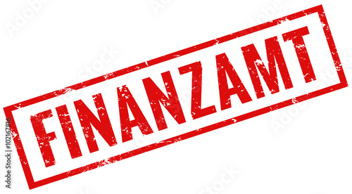 Finanzamt Stempel rot grunge