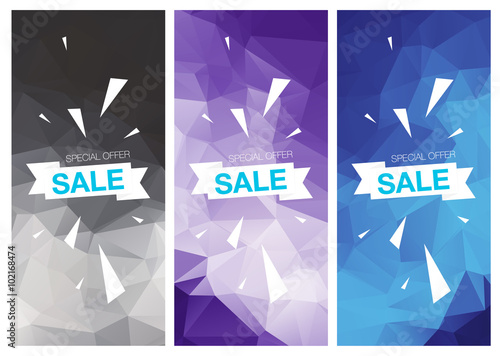 Super Sale Special Offer vertical banners