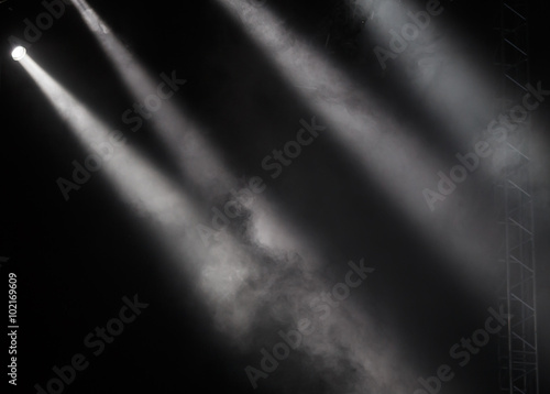 concert lighting against a dark background 