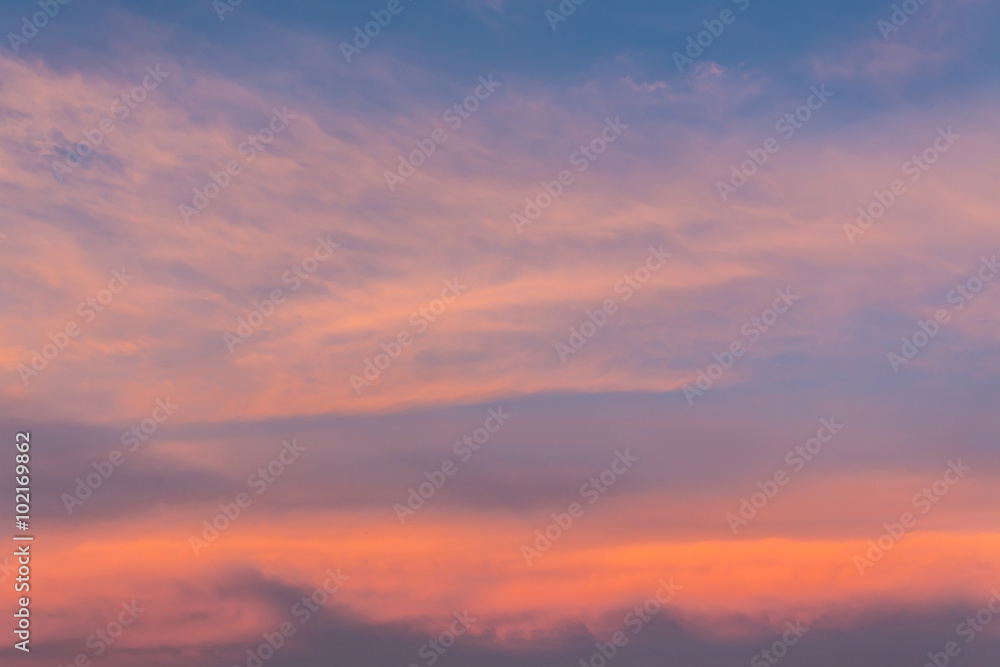bright sunset sky background