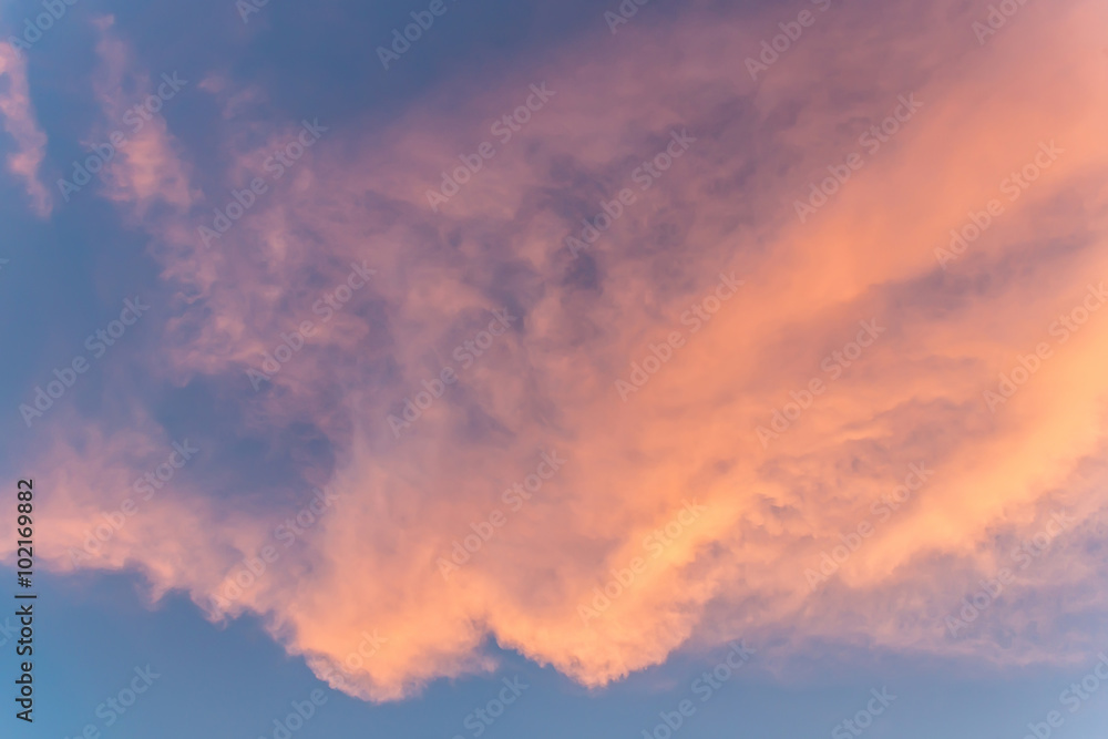 Obraz premium bright sunset sky background