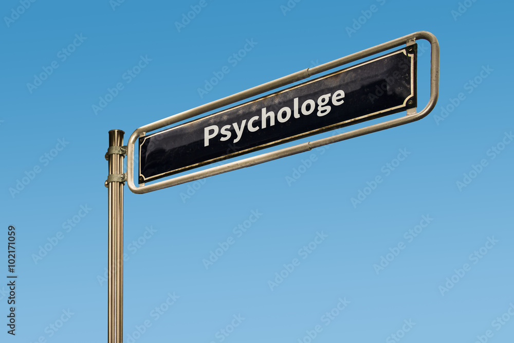 Fototapeta premium Schild 64 - Psychologe