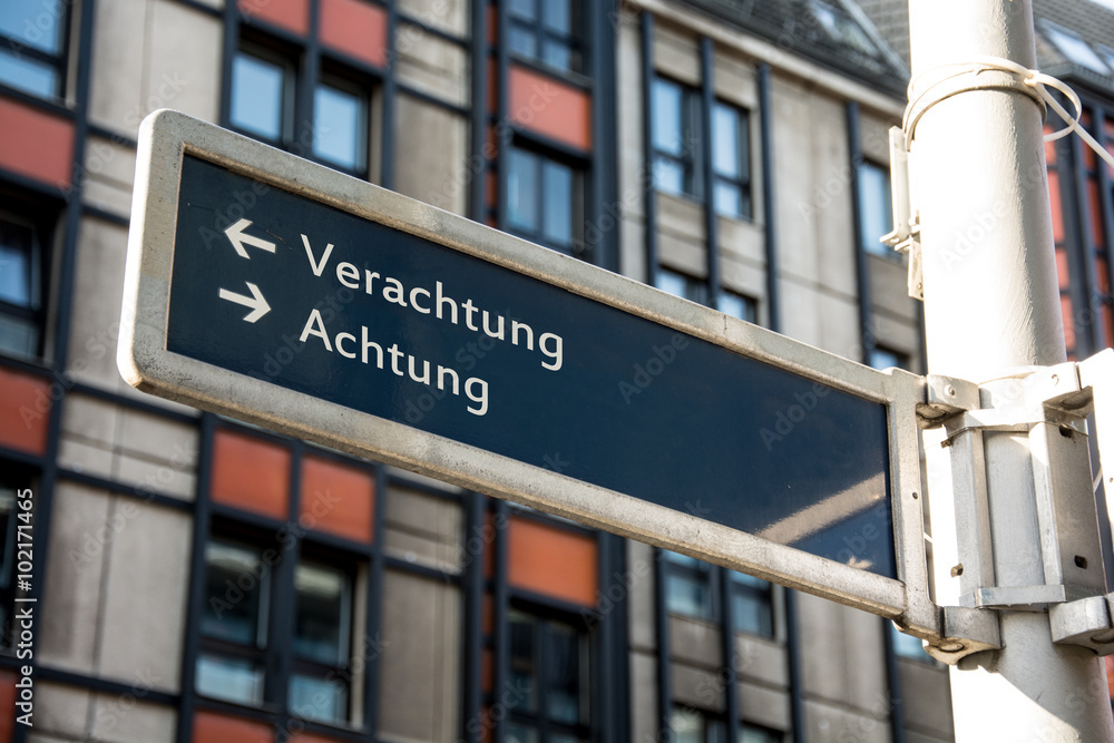 Obraz premium Schild 61 - Achtung
