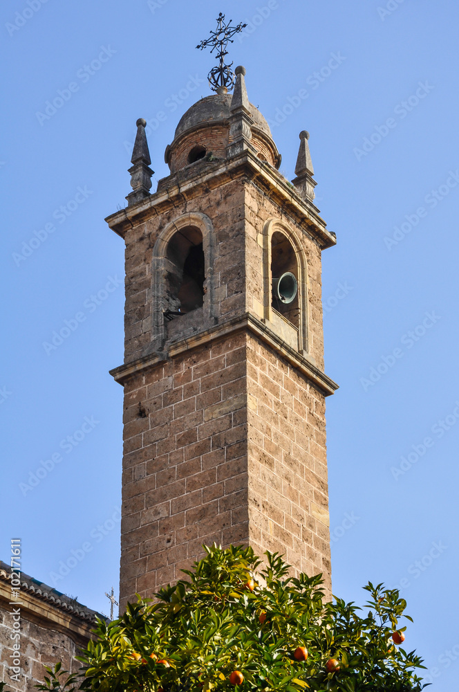 Torre-campanario de la Cartuja de Granada, Andalucía, España