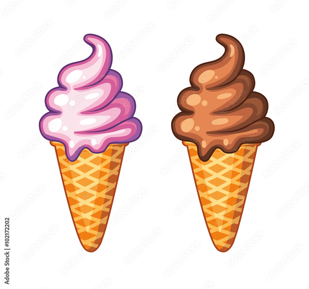 Ice cream cones. Ice cream cones.
