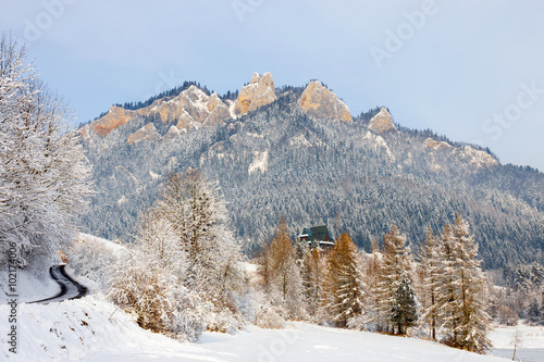 Winter Landscape In Pieniny Mountains, Poland