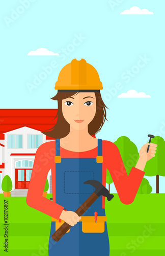 Cheerful repairer engineer.
