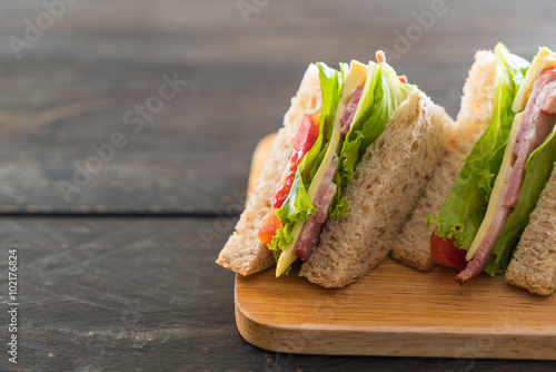 Obraz na płótnie sandwich