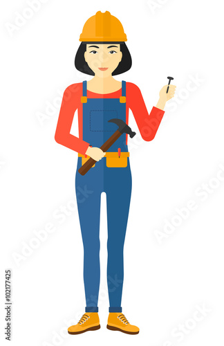 Cheerful repairer engineer.