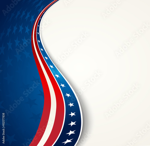 American Flag, Vector patriotic background