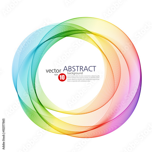 Abstract vector background, futuristic wavy 