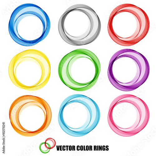 Abstract vector background, color ring 