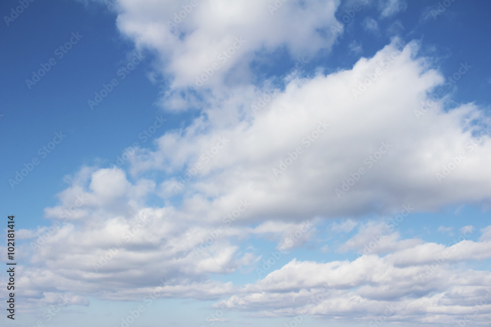 Mass of clouds flowing through the blue sky Mass of clouds flowing through the blue sky