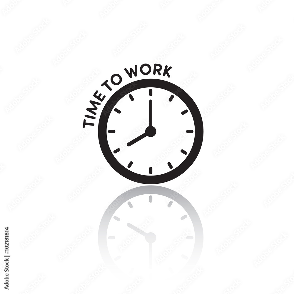 Icon time to work Icon time to work