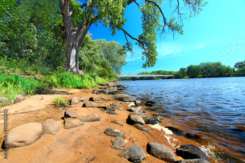 Fotografija Wisconsin River Landscape Portage