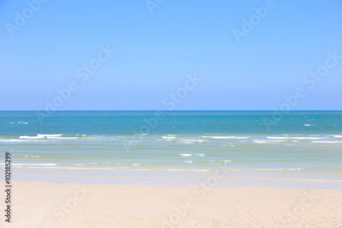Sea wave on sand beach