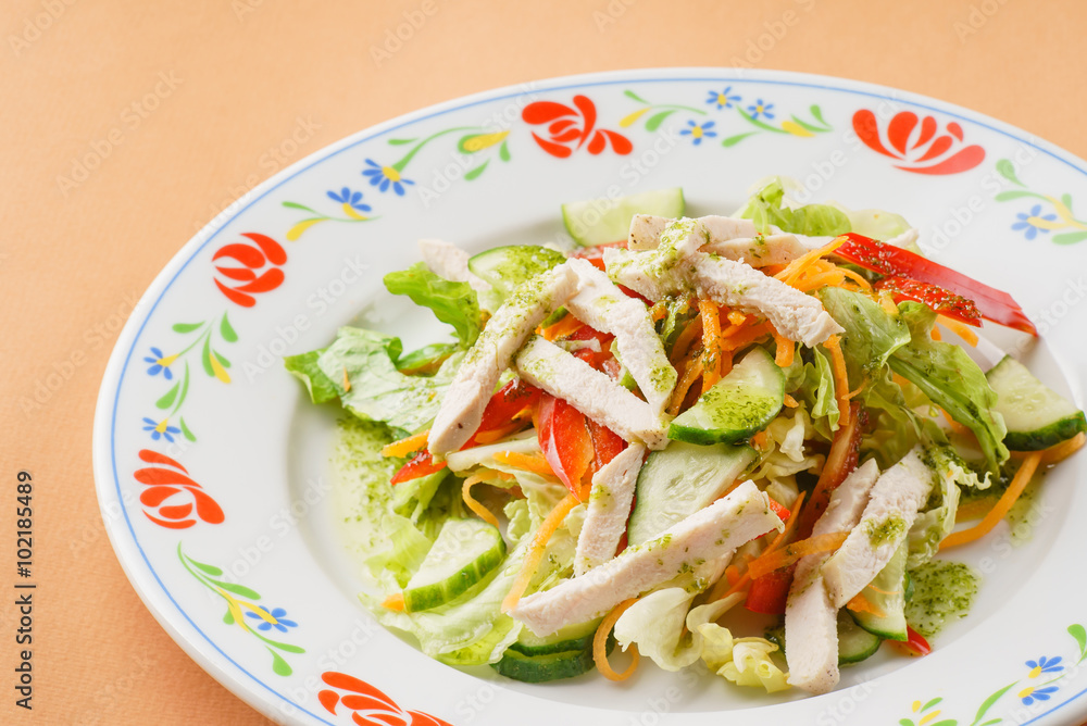 salad with ham salad with ham