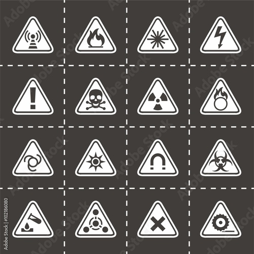 Vector Danger icon set