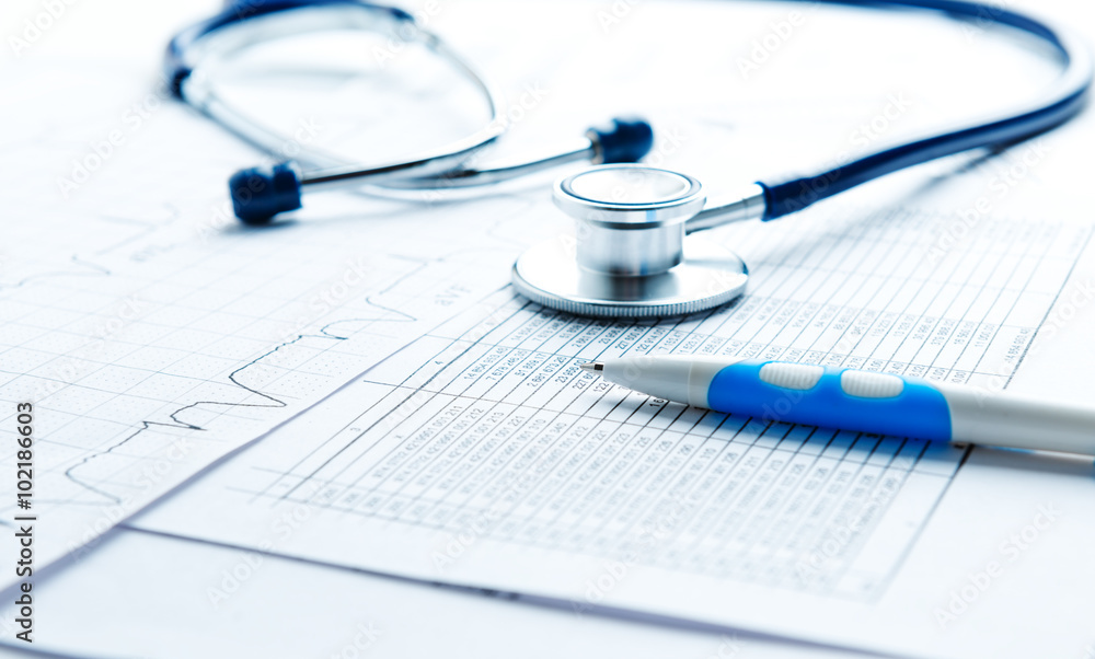 Bill from the doctor concepts of rising medical cost Bill from the doctor concepts of rising medical cost