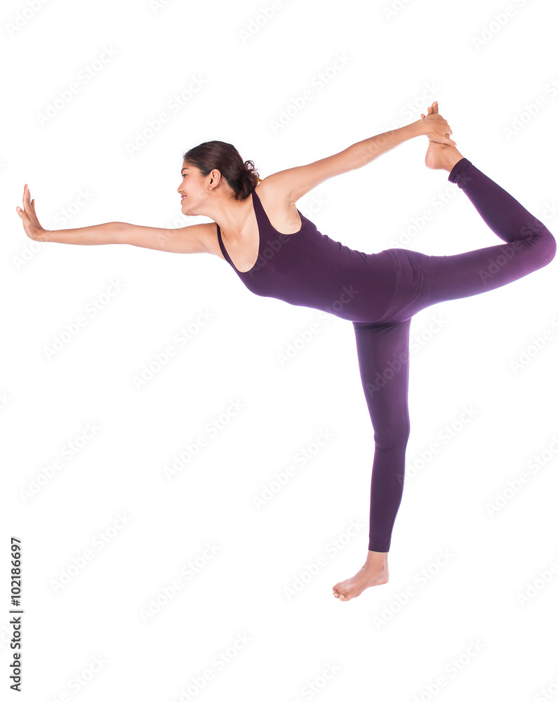 Fototapeta premium Young woman practicing yoga