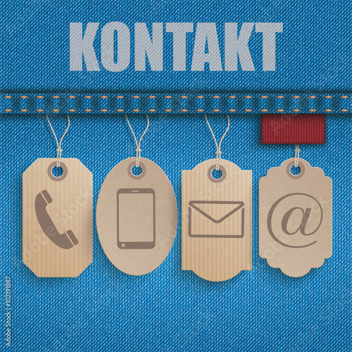 Jeans 4 Carton Price Stickers Kontakt