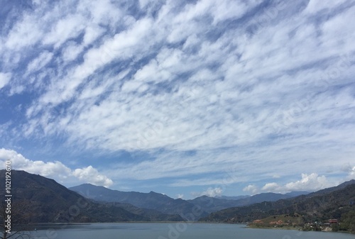 Phewa lake in Pokhara  Nepal