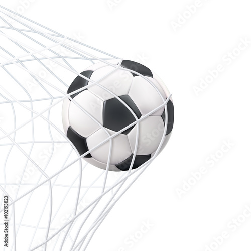  Soccer Ball In The Net Pictogram