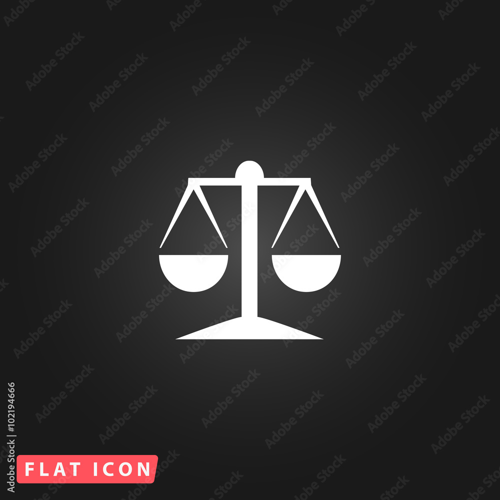 mechanical scales flat icon mechanical scales flat icon
