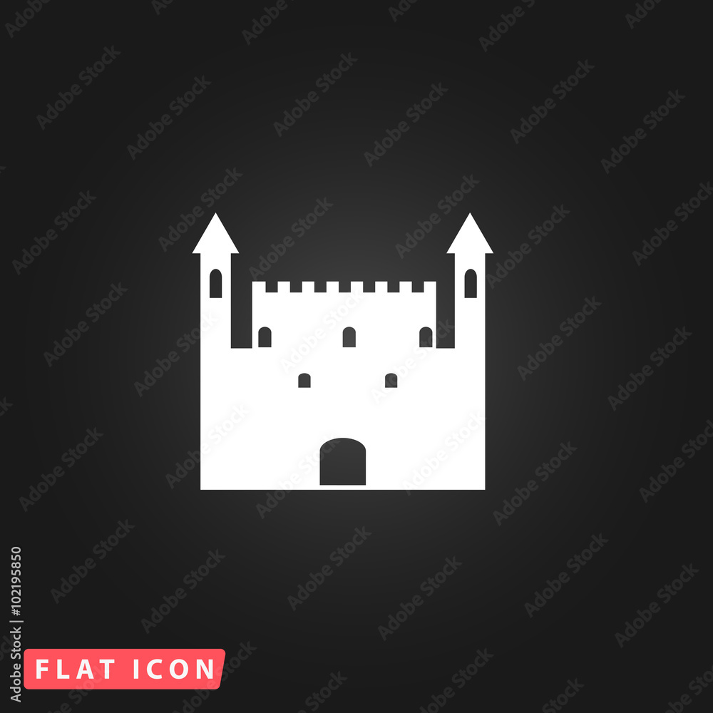 Castle flat icon Castle flat icon