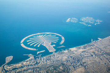 Crédence de cuisine Burj Khalifa Côte de Dubaï vue du ciel  © Mario Hagen