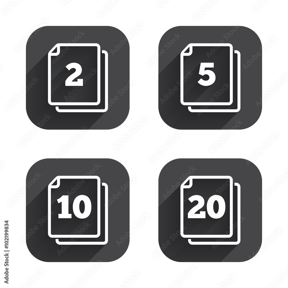In pack sheets icons. Quantity per package. In pack sheets icons. Quantity per package.