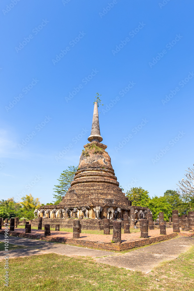 Wat Chang Lom, Shukhothai Historical Park, Thailand