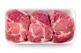 Fresh raw meat steak. With clipping path.