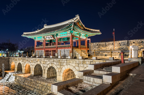 Korea Hwaseong Fortress  Traditional Architecture of Korea in Su