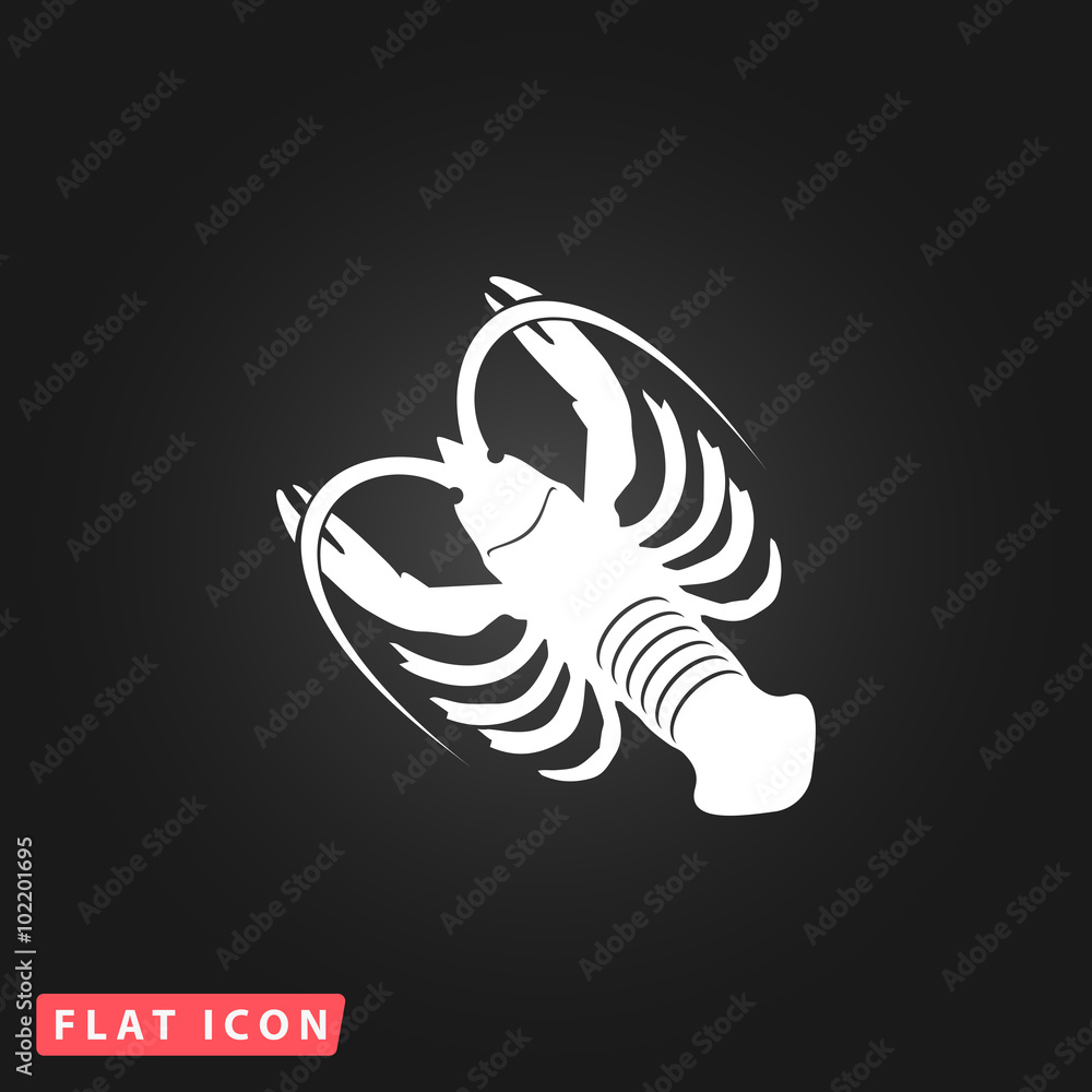 crawfish flat icon crawfish flat icon
