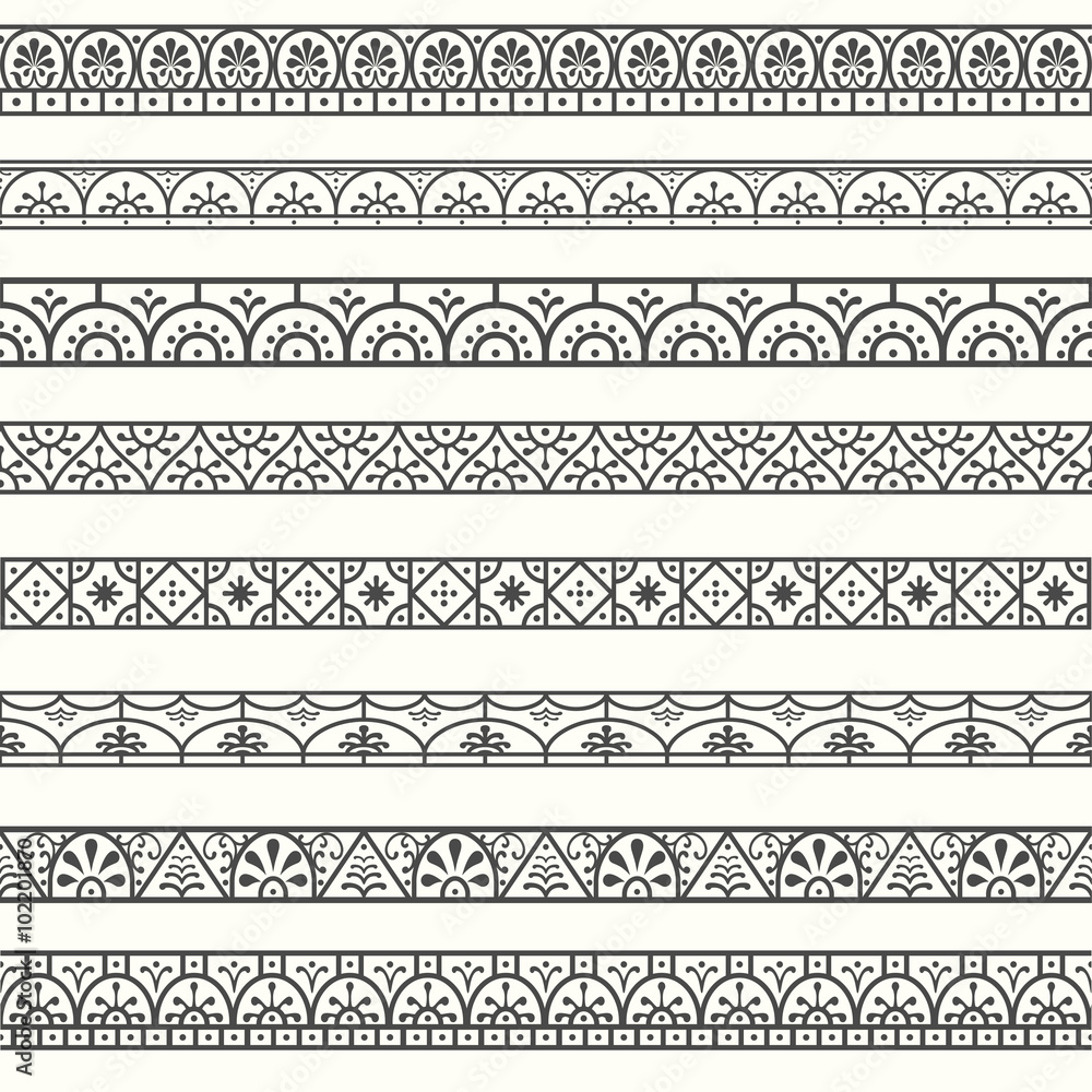 Design elements Pompeian, Roman. Borders with classical style
Design elements Pompeian, Roman. Borders with classical style