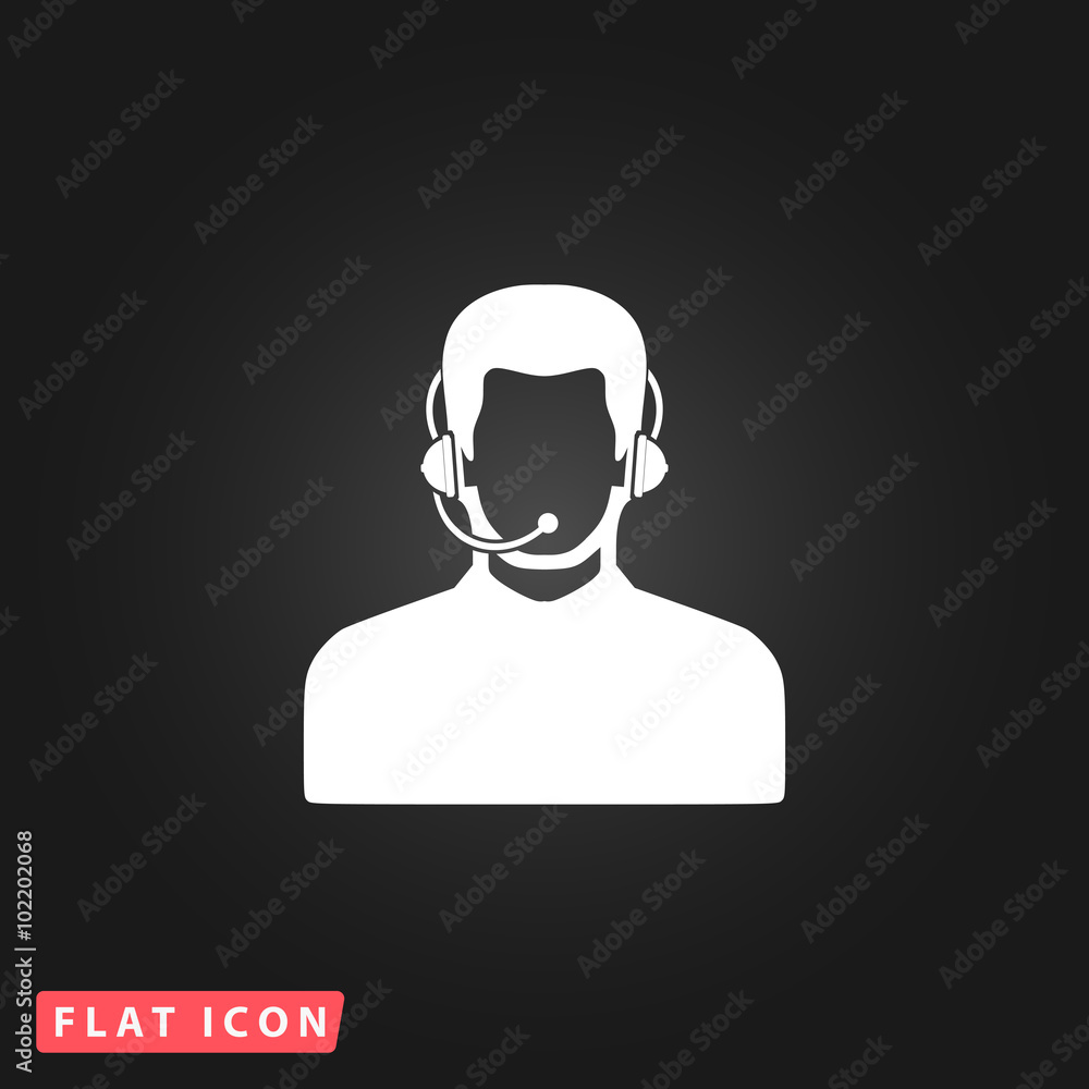 call center operator with headset call center operator with headset