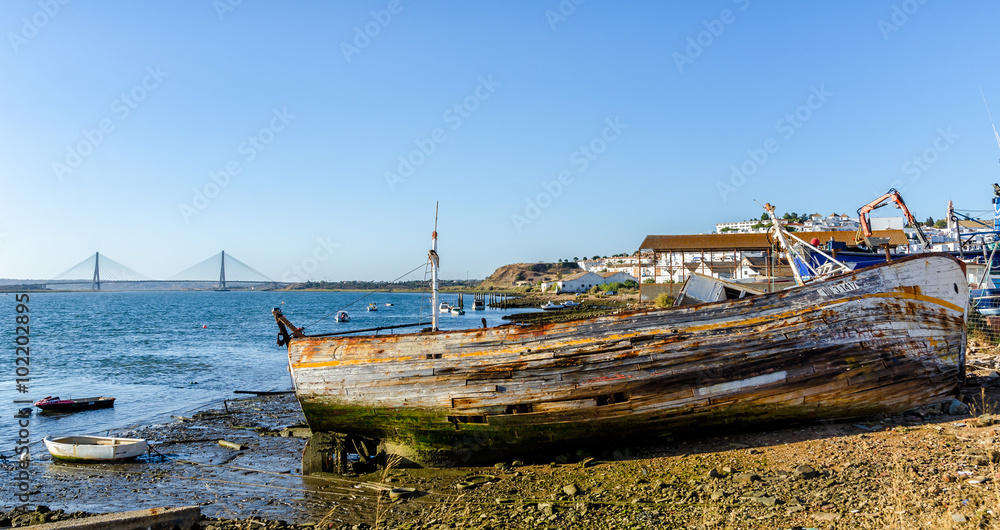 Ayamonte, stara łódź rybacka
