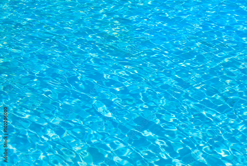 swimming pool with sunny reflections