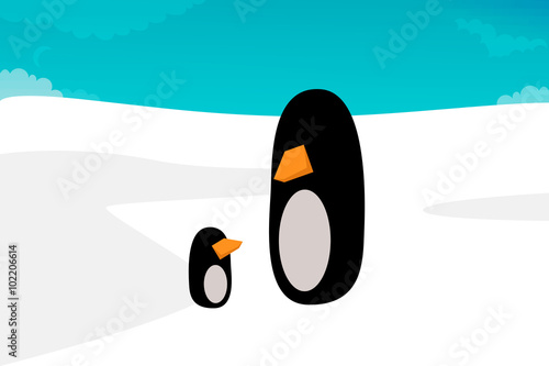 Penguin vector illustration