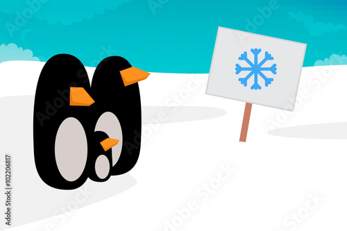 Penguin vector illustration