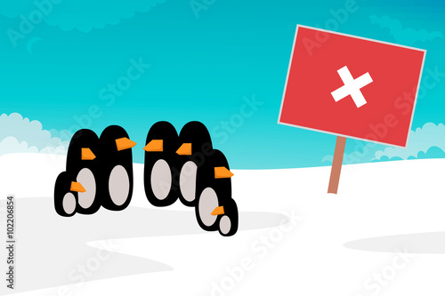 Penguin vector illustration