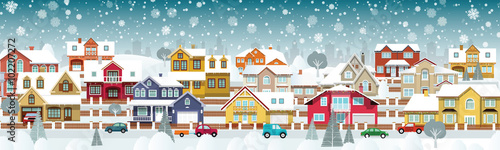 Life in the suburbs (Winter day)