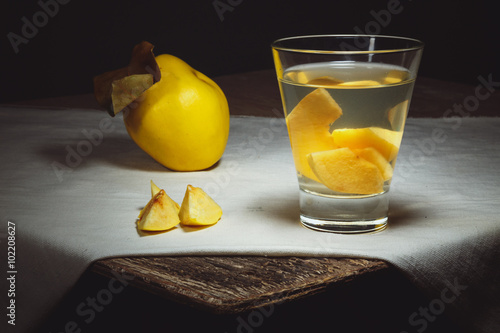 Quince compote photo