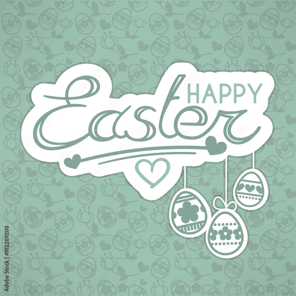 happy easter ornamental background happy easter ornamental background