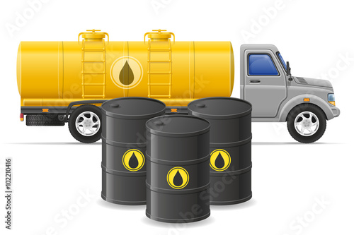 cargo truck delivery and transportation of fuel for transport co