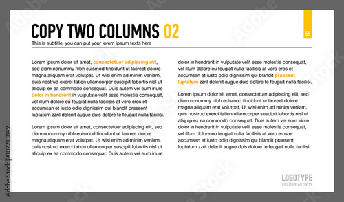 Two Columns Text Slide