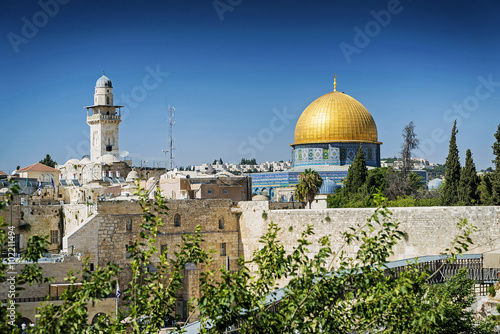 mosques in old town of jerusalem israel