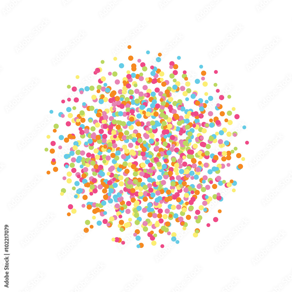 Vector background with confetti. Vector background with confetti.